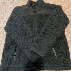 Kid’s 32 Degrees Charcoal Grey  Sherpa Fleece Jacket- size 10/12